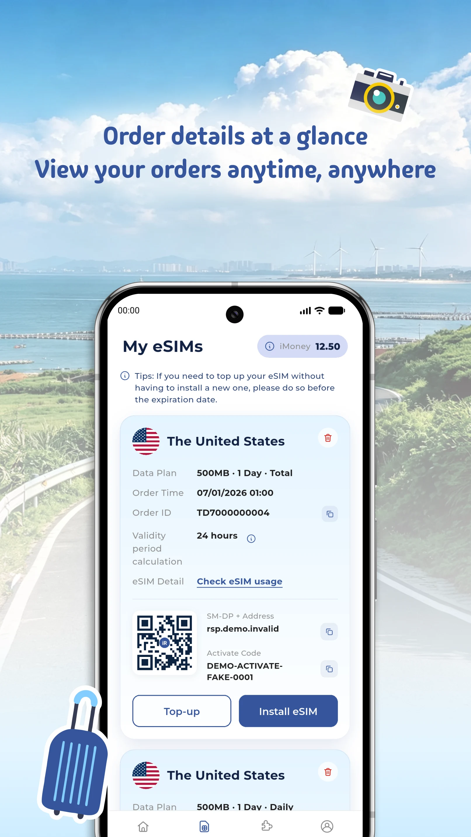 iRoamly Travel eSIM screenshot